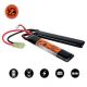 7.4v 1300mah Split Lipo 30C Tamiya - Valken