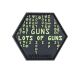 HEX Patch:Guns, Lots of Guns - PVC