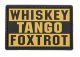 PVC Patch:Whiskey Tango Foxtrot