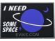 PVC Patch:I Need Some Space (Purple Saturn)
