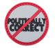 PVC Patch:POLITICALLY CORRECT RED