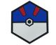 HEX Patch:Great Ball Blue Pokeball- PVC