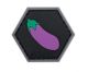 HEX Patch:Eggplant Emoji - PVC