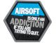HEX Patch:Airsoft Addiction Blue - PVC