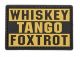 PVC Patch:Whiskey Tango Foxtrot